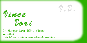 vince dori business card